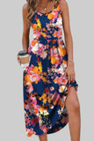 Summer Dresses for Women Flowy Casual Midi Dress Beach Vacation Sundresses with Pockets