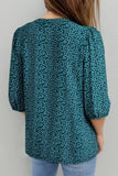 Womens Summer Tops Boho Floral Short Sleeve Button Down V Neck Peplum Babydoll Casual Loose Blouses Shirts